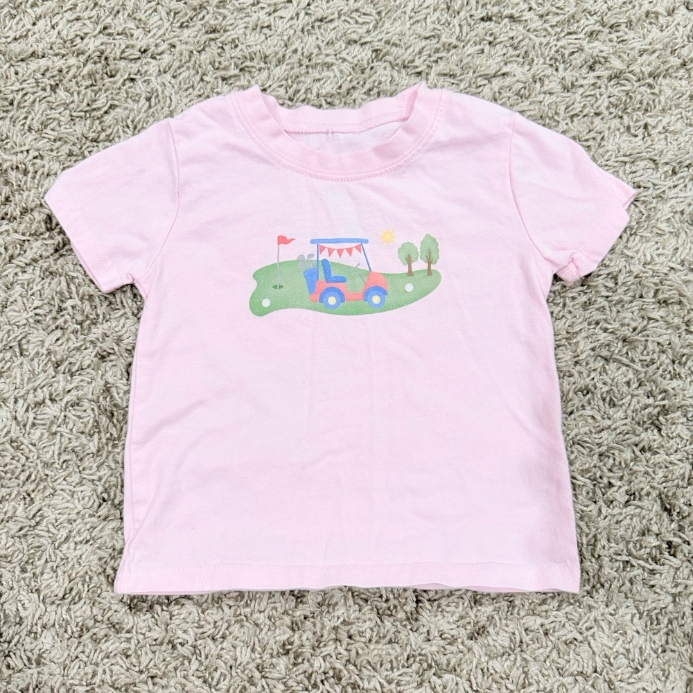 Stitchy fish golf print girls t-shirt size 12 months